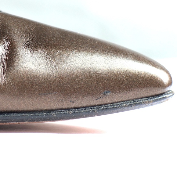 Vintage mid-heel Amalfi 'Vania' pumps in Old Gold - Picture 13 of 13